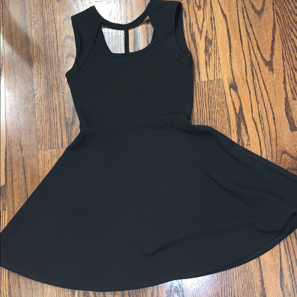 Black mini dress